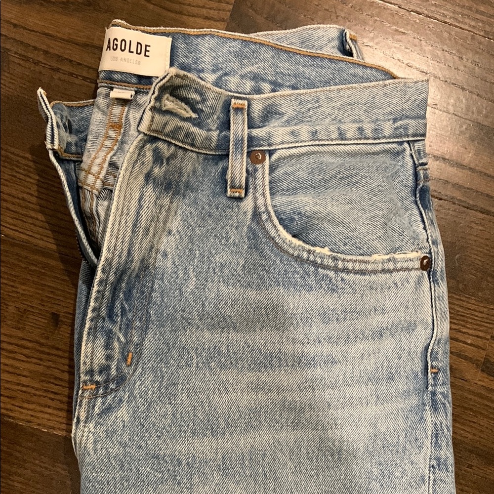 AGOLDE Classic Blue Denim Jeans